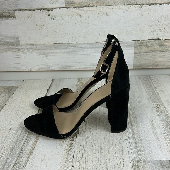 Sam Edelman Yaro Womens sz 9M black suede block heel sandals new - Picture 4 of 9